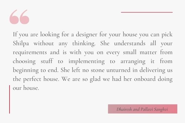 Shilp Design Studio Testimonial 2