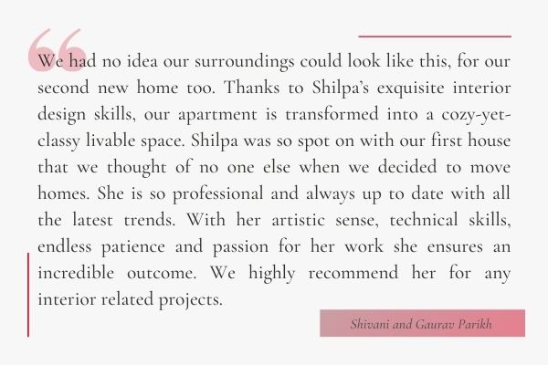 Shilp Design Studio Testimonial 3