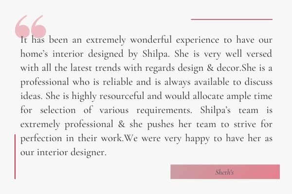 Shilp Design Studio Testimonial 4